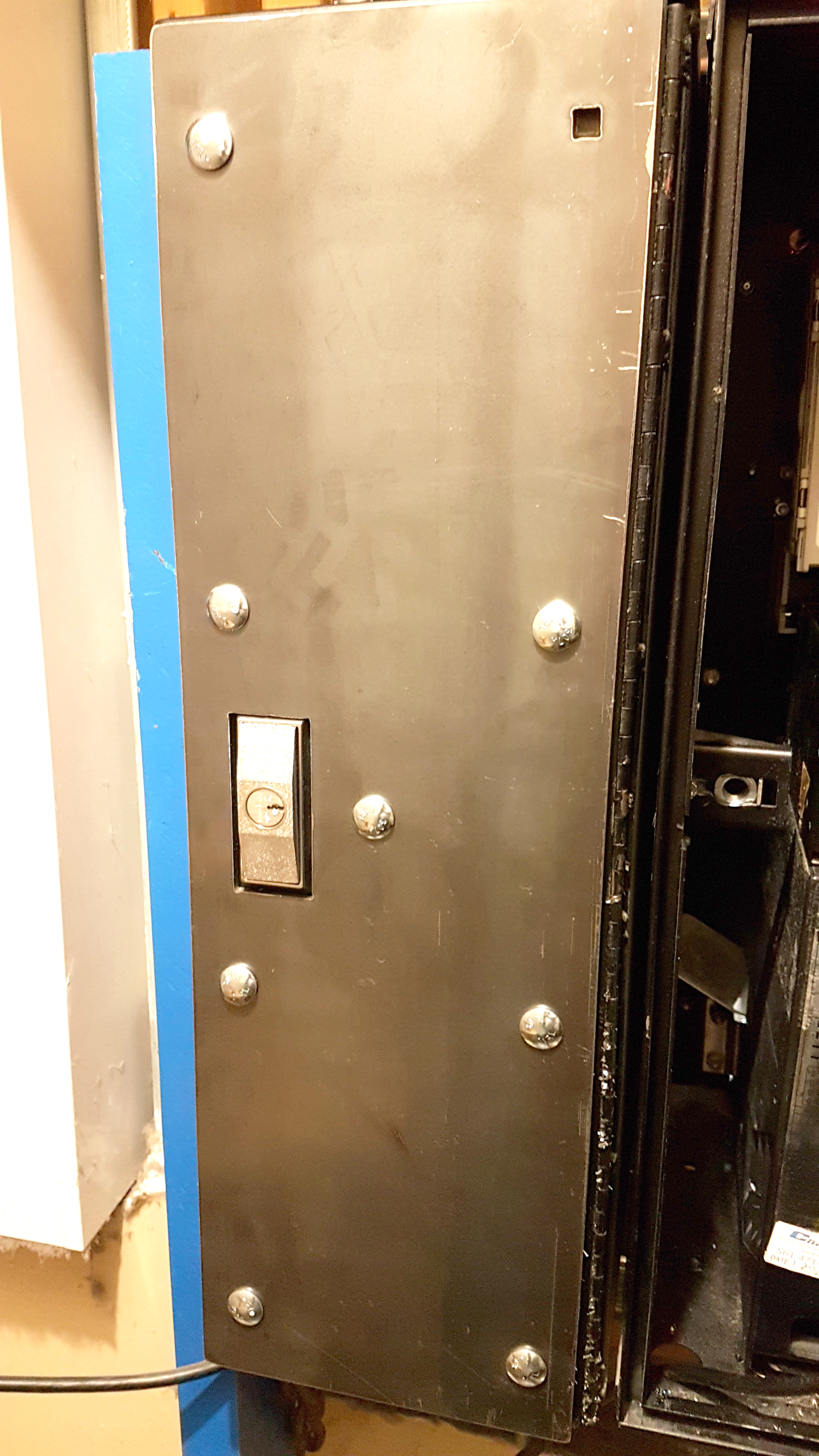 Easy bolted on Security to strengthen changer doors